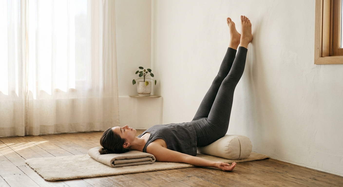 Yoga poza Vodopad /Viparita Karani/: Jednostavan put do duboke relaksacije i regeneracije cijelog tijela